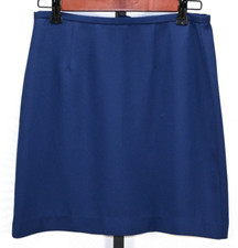 Vintage Esprit Skirt Zip Back Dark Blue Size 7/8 100 Polyester RN 45077