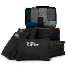 Miami CarryOn 6-Piece Travellers Packing Cubes for Luggage Organization