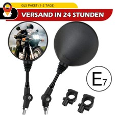 Paar Motorrad Spiegel Rückspiegel Klappbarer 360° Gewinde Motorradspiegel M10