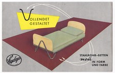 Joh. Stiegelmeyer Herford Stahlrohr-Betten Günther Zech Eisen- Holzmöbel 50/60er