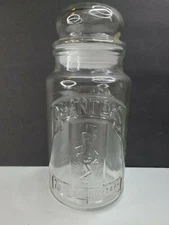 Vintage 1981 75th Anniversary Planters Mr. Peanut Glass Jar with Lid