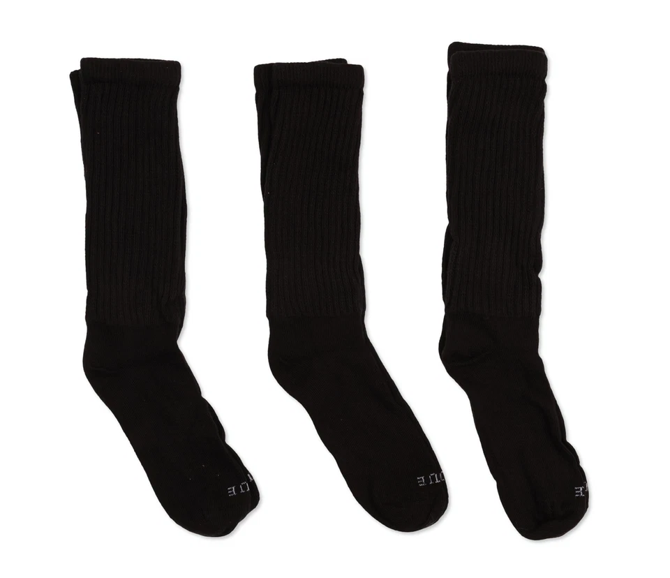 HUE Women's Knee High 3-Pack Socks, Black Size MD ESF17189 - Image 2 of 3