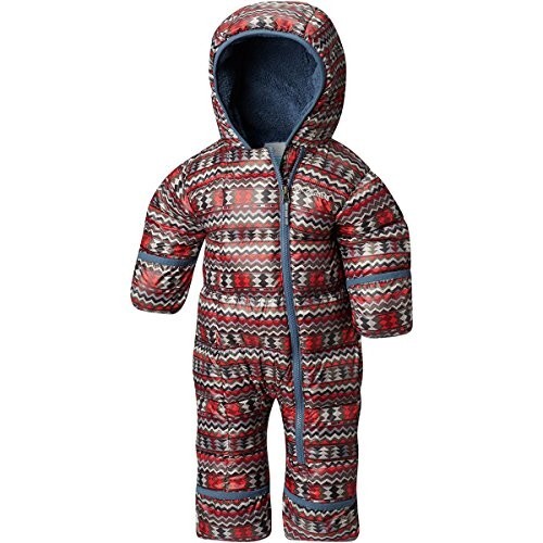 Columbia Kids Frosty Freeze Bunting (Infant) Red Element Zigzag 3