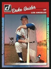 2023 Donruss Duke Snider #282 BASEBALL Los Angeles Dodgers Holo Carolina Blue