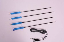 4 Pcs Laparoscopic L-Hook/Spatula/J-Hook/Aspiration Needle 5mmx330mm Instruments