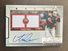 2024 Topps Museum Collection Dual Relic Auto Triston Casas /50 SWDRA-TC Red Sox