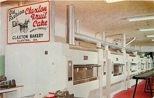 CLAXTON GA CLAXTON BAKERY FRUIT CAKE ADV. 1965 CHROME P/C