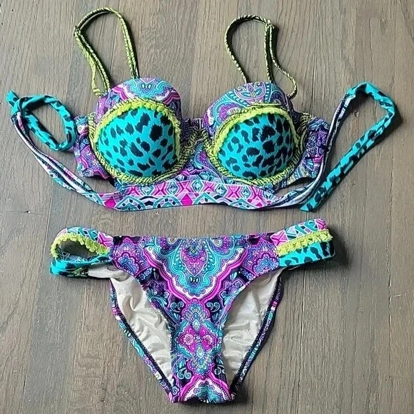 Betsey Johnson Animal Print Bikini Swimwear for Women for sale | eBay