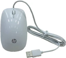 NEW HP WHITE 853239-001 -Merapi wired USB MOUSE