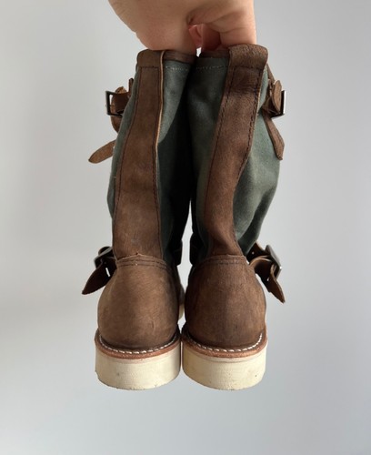 Vintage Red Wing 2980 Suede Brown Boots Shoes - Picture 10 of 12