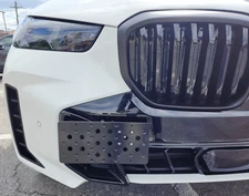 Front Bumper Tow Hook License Plate Tag Mount Bracket For BMW X5 2021-2026 New