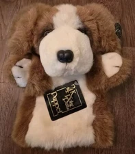 Vintage 1985 Mighty Star 24K Polar Puff Dog Hand Puppet Plush By Special Effects