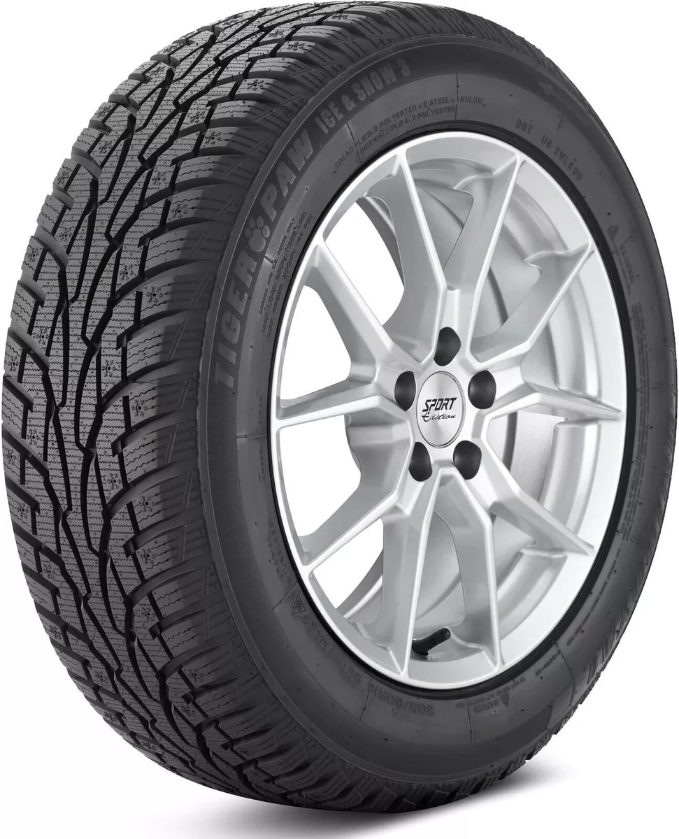 1 New Uniroyal Tiger Paw Ice Snow 3 205 70r15 Tires 2057015