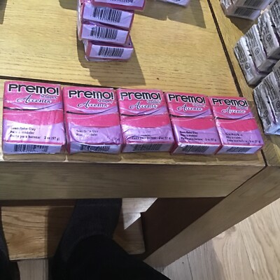 5 PACKUNGEN Premo Sculpey Akzente Premium Ofen Backen Ton metalic magenta pearl 