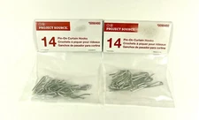 28 total hooks Project Source Metal Pin-On Curtain Drapery Hooks Hardware