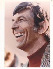 LEONARD NIMOY laughing 8x10 color photo