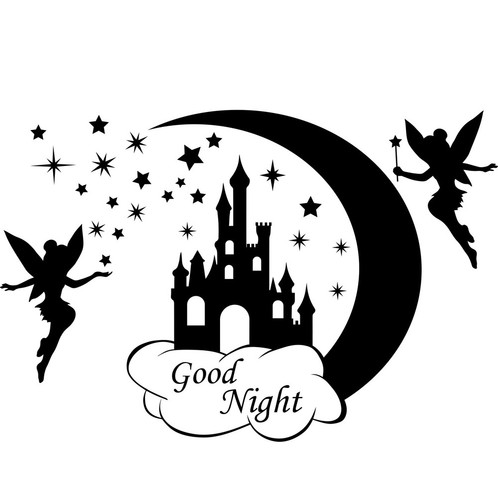 Personalised Girl's Fairy Vinyl bedroom wall art sticker, decal, mural - smaller - Picture 11 of 11
