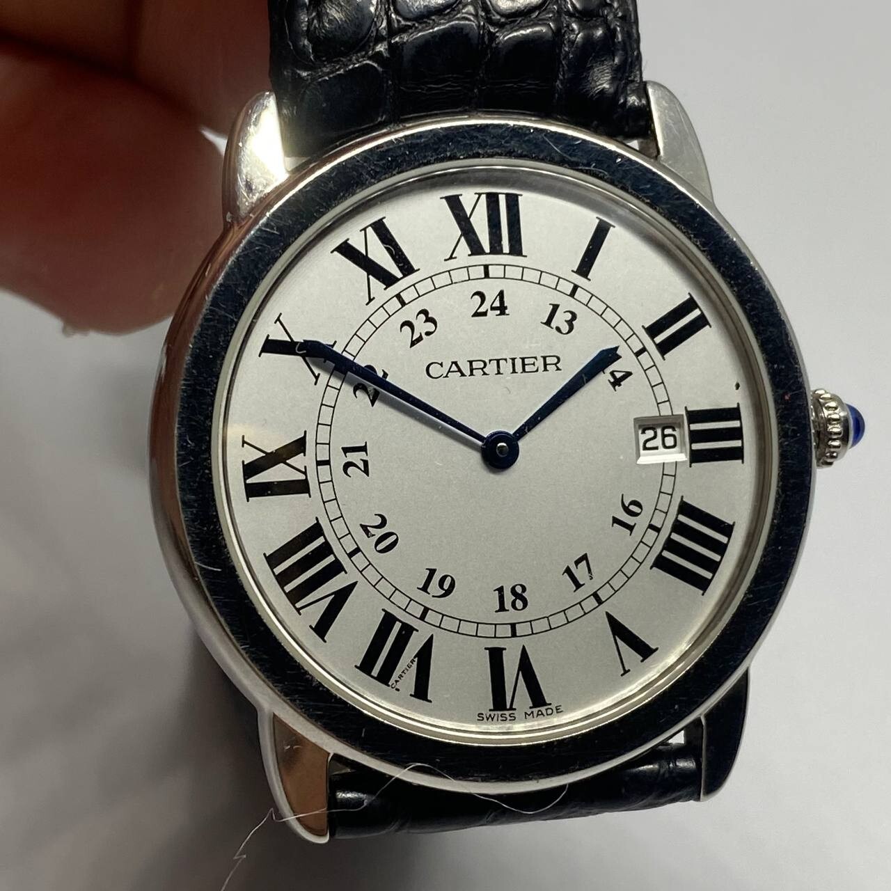 CARTIER RONDE SOLO 36 MM STAINLESS STEEL REF 3603 QUARTZ MOVEMENT