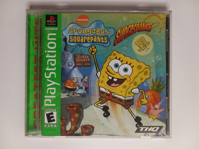 SpongeBob SquarePants: SuperSponge (Sony PlayStation 1, PS1 - 2001) Complete