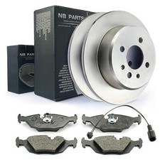 Bremsscheiben Bremsbeläge Warnkontakt hinten für BMW 3 E30 316 318 320 mit ABS