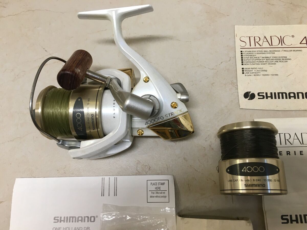 Shimano Stradic 4000FG Spinning Reel, Fluid Driver II, Super