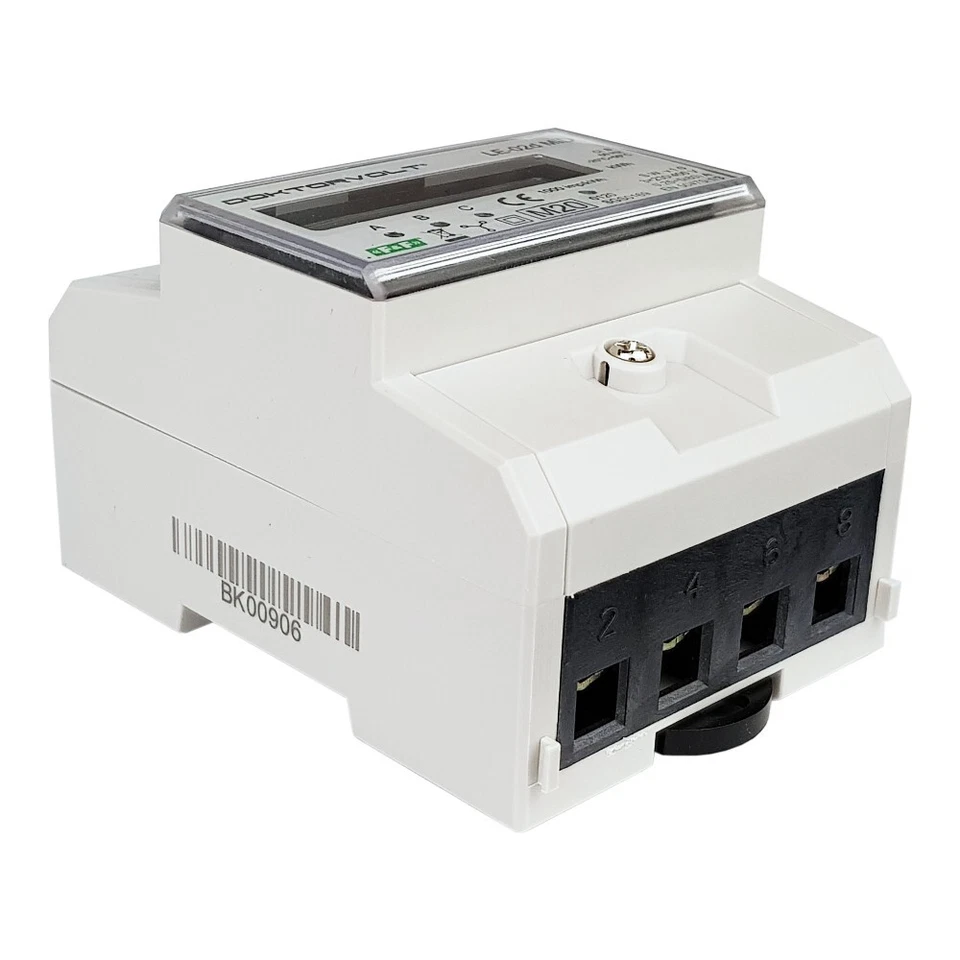 3 Phasige 0,25÷10(80)A Stromzähler MID Drehstromzähler Zähler LE-02D MID F&F - Bild 2 von 4