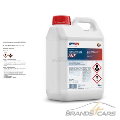 EUROLUB 5 L LITER KÜHLERSCHUTZ ANF KÜHLERFROSTSCHUTZ KONZENTRAT BLAU-GRÜN 395