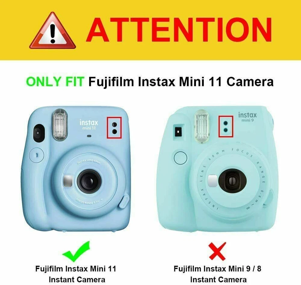 Funda protectora para cámara de película instantánea Fujifilm Instax Mini 11 cubierta rígida de PVC Foto 2 de 4