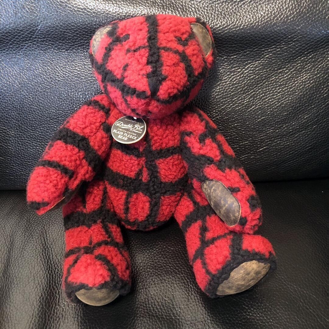 Ralph Lauren RRL Limited Edition Plaid Fleece Leather Teddy Ralph Lauren RRL Limited Edition Plaid Fleece Leather Teddy