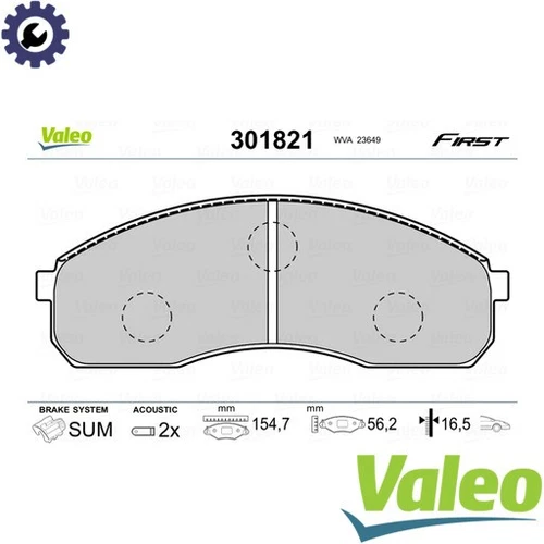 BRAKE PAD SET DISC BRAKE 301821 FOR KIA PREGIO/Bus/Van CARNIVAL/II D4BHK5 2.5L 