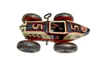 Vintage Marx Tin Wind Up Race Car Toy #5  Working