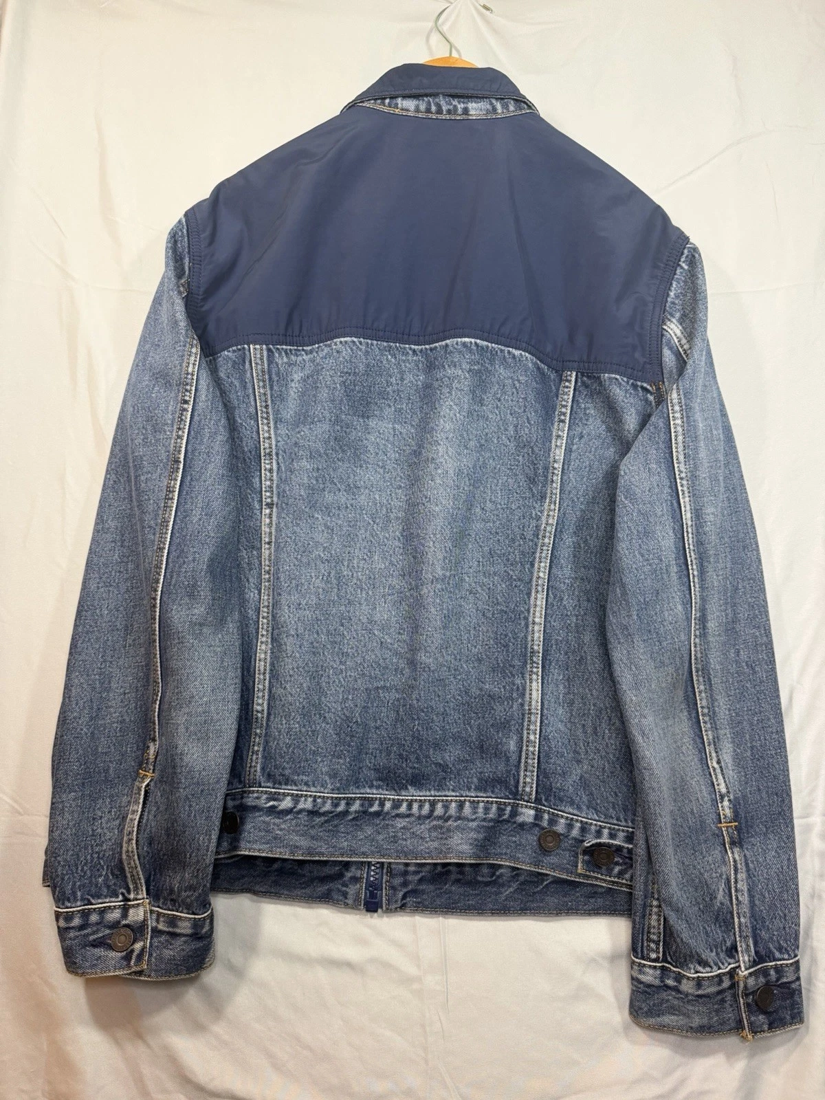 Levi Strauss & Co. Men’s Blue Denim Trucker Jacket Full Zip, Pockets L image 11