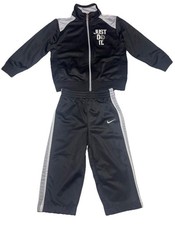 Nike Tracksuit Set Black White for Toddler Size 24 Months Full Zip Jacket/Pants