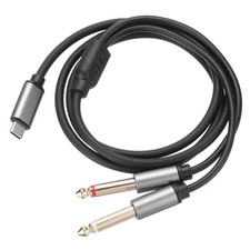 USB C zu Doppelt 6,35mm Stereo Splitter Y Kab...