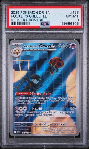 Team Rocket's Orbeetle graded PSA 8 for sale on eBay