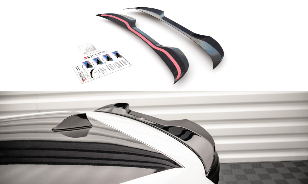 Spoiler Cap Maxton pour Volkswagen Up GTI en noir brillant