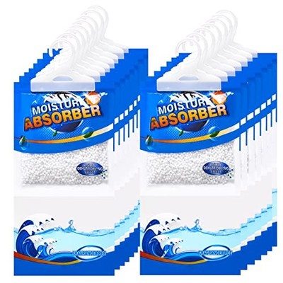 Zszmfh 15 Pack Moisture Absorber Hanging Bags, Fragrance Free Humidity