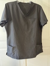 Short Sleeve Scrub Top Black L