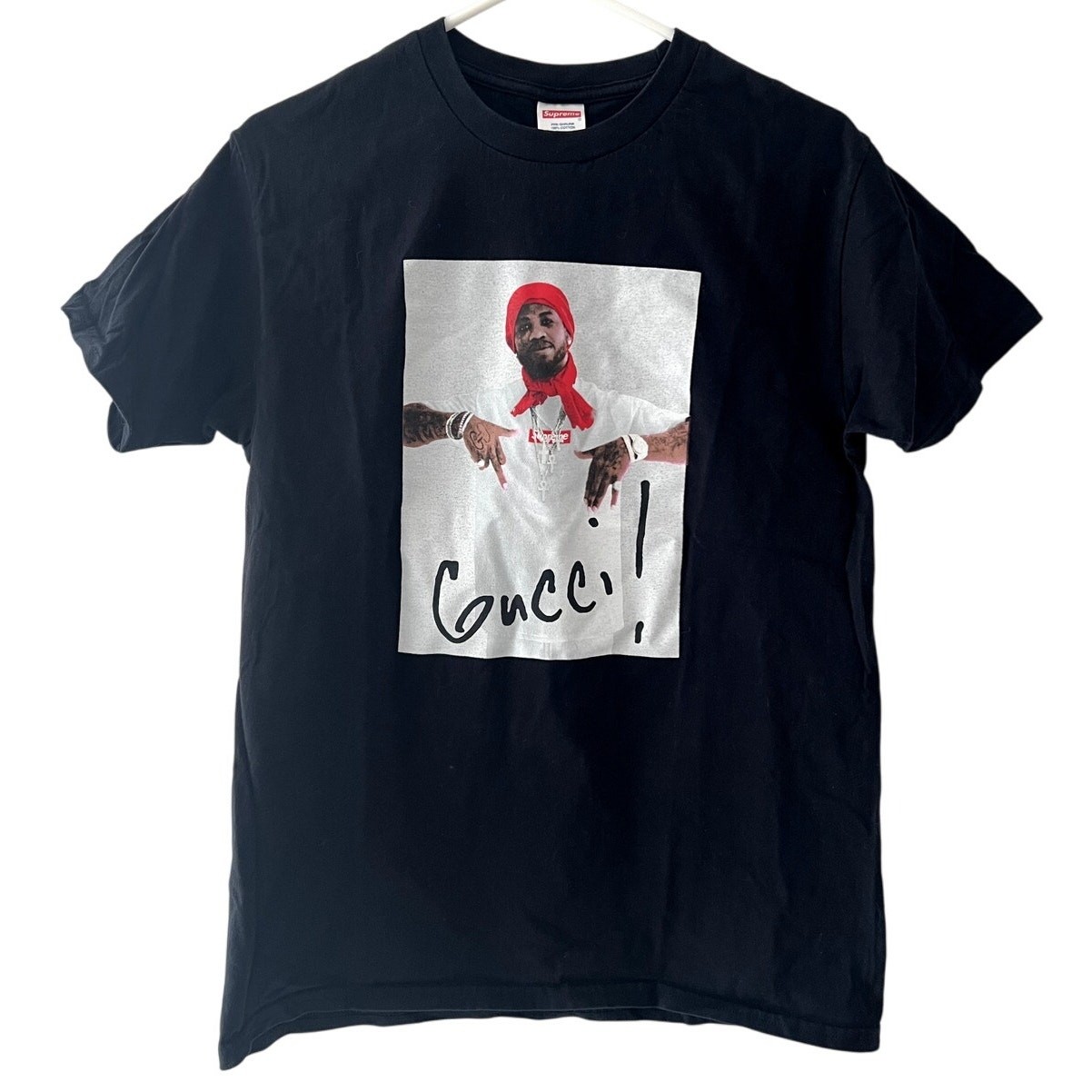 Supreme x Gucci Mane Black Fade Photo Tee Size M NWOT Short Sleeve