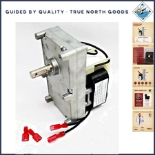 Durable Breckwell Auger Feed Motor: 1 RPM Clockwise Rotation for Pellet Stoves