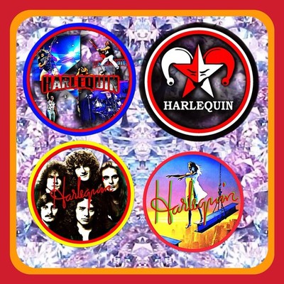 HARLEQUIN CANADIAN BAND   EXCLUSIVE FOUR LARGE PIN COLLECTION 