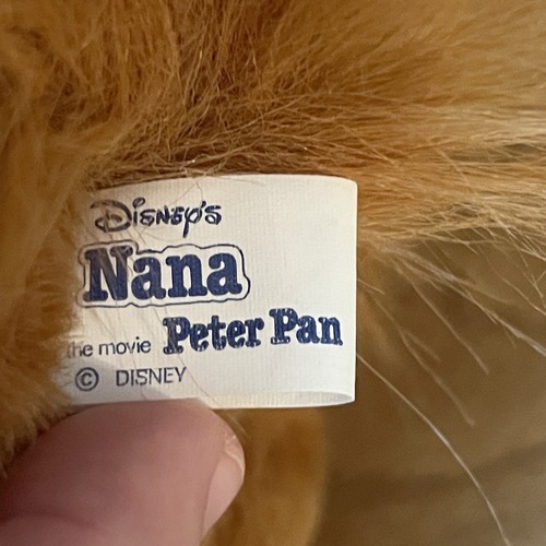 NUEVO con etiqueta! "Felpa de colección Nana personajes clásicos de Peter Pan de Disney años 80 14""" - Imagen 7 de 8