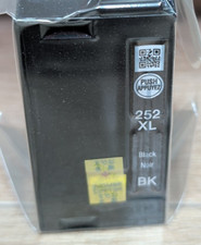 Genuine Epson 252XL Black Ink Cartridge T252XL High Capacity OEM New No Box
