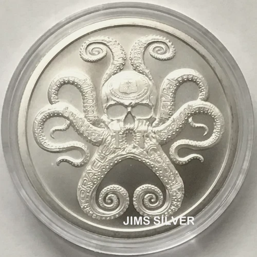 2019 Silver Shield IN-Q-TEL 1 oz Silver BU w/ FREE CAPSULE & COA #130! .999 Pure