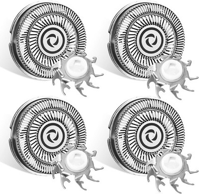 Ersatzkopf passend für Skull Shaver Pitbull Elektrorasierer, 4Pcs Ersatzköpfe