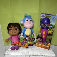 NWT Dora the Explorer New Boots Monkey Plush also Dora Microphone NIB