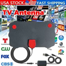 5600 Miles TV Antenna Indoor HDTV Amplified Digital Signal Booster HD 4K 1080P~