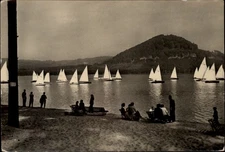 RPPC Sailing Doxy Lake Zilina Slovakia vintage postcard g757