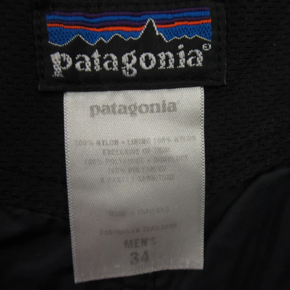 Pantalones Cortos Patagonia Para Hombre 34 Bolsillos Ligeros Exterior Informales Negros Carga Foto 3 de 4