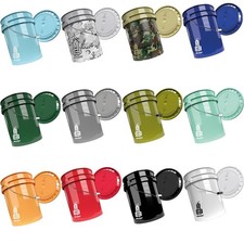 Magic Bucket Wascheimer weiß 5 GAL mit passendem Magic Bucket Deckel weiß Auto 